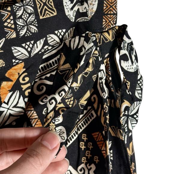 Disney Moana NWT Women's Junior Small Black Retro Wrap Knee Length Skirt - Picture 9 of 10